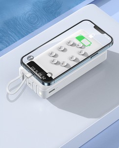 تصميم جديد سعة كبيرة ، شاحن بنك طاقة ، كوب شفط مدمج في كابل مع مصاصة - Product Image 6