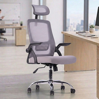 Échantillon Gratuit - Chaise de Bureau Ergonomique Pivotante et Réglable en Maille avec Appui-tête pour Visiteur - Vente en Gros