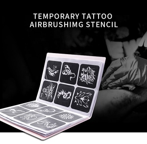 Tạm Thời Tùy Chỉnh Mặt Sơn Nhựa Alphabet <span class=keywords><strong>Airbrush</strong></span> Tattoo <span class=keywords><strong>Stencil</strong></span> <span class=keywords><strong>Set</strong></span> - Product Image 4