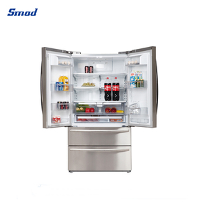 Home Anti-finger Stainless Steel Automatic Defrost French Door <b>Refrigerators</b> Home Anti-finger Stainless Steel Automatic Defrost - Product Image 3