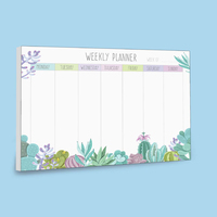 Bureau de bureau personnalisé détachable bloc-notes autocollantes planificateur hebdomadaire simple à faire liste bloc-notes
