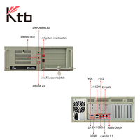 Computadora Industrial de Rack KTB 4U 2U 3U 1U de 19 Pulgadas, Tipo Rack, con Procesador I3/i5/i7/i9, para Control Industrial