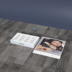 Rechi tùy chỉnh phụ nữ tươi bán buôn phổ lỗ vuông hiển thị sản phẩm Acrylic liên hệ với ống kính hiển thị hiển thị mỹ phẩm đứng - Product Image 4