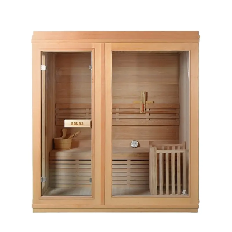 Traditionele Hete Stoom Sauna Finse Sauna Cabine Hemlock/Red Cedar 2021 Hot Koop Sauna