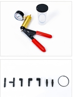 Pompe à vide manuelle portative CiHOO 2-en-1, purgeur de liquide de frein, pistolet d'inflation, kit d'outils de réparation automobile CIHZX01
