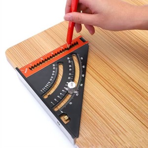 Penggaris lipat penggaris segitiga, kotak penggaris sudut aluminium Aloi dapat disesuaikan 6 inci - Product Image 5