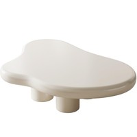 Table basse nuage de luxe française, design moderne et créatif, style blanc et crème, pour petit salon – Nouveauté 2026, vente chaude, quantité minimale de commande 50 pièces
