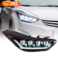 Feux de voiture pour Hyundai Elantra Avante MD 2011-2016, modèle LED GT, projecteur avant avec lentille DRL, accessoires automobiles