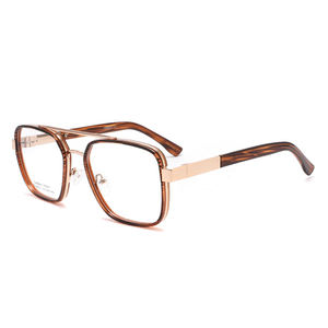 レトロなデザインの女性の眼鏡フレームファッションダブルブリッジ光学メガネ - Product Image 3