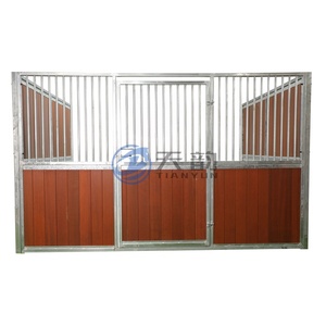 Écuries préfabriquées Tianyun TY <span class=keywords><strong>pour</strong></span> chevaux, panneaux en métal galvanisé et bambou, abri mobile <span class=keywords><strong>pour</strong></span> chevaux en extérieur, portes battantes/glissantes, durables - Product Image 5