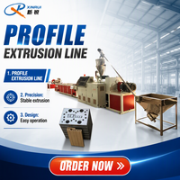 Ligne d'extrusion de profilés PVC/UPVC coniques à double vis pour portes et fenêtres, machine de production de profilés de construction en vinyle à économie d'énergie