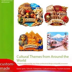 Aimant de réfrigérateur 3D vintage en résine, souvenirs de voyage, cadeau d'anniversaire, de Noël, de la Saint-Valentin, de Thanksgiving, personnalisation OEM - Product Image 2