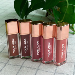 หลอดลิปกลอสทรงสี่เหลี่ยมสีโรสโกลด์ |   ลิปสติกเนื้อลิควิดสีน้ำตาลนู้ด รับผลิตแบบ OEM แบรนด์ส่วนตัว |   ให้ค<span class=keywords><strong>วา</strong></span>มชุ่มชื้น ติดทนนาน ฉ่ำวาว - Product Image 6