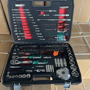 طقم مفاتيح ربط احترافي للسيارات مع علبة صلبة، يتكون من 32 إلى 216 قطعة لإصلاح السيارات - Product Image 2