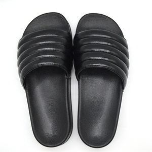 <strong>Black</strong> High Heel Ladies <strong>Sliders</strong> with PU Upper for <strong>Women</strong> slippers - Product Image 2