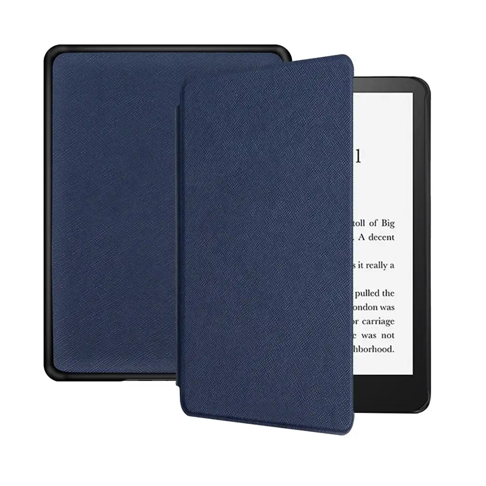 Étui en cuir PU à rabat magnétique pour Kindle Paperwhite, coque de protection intelligente de veille automatique avec Logo imprimé, 1ère génération, 5 2021