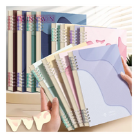 Agenda planificateur personnalisé A5/B5 en gros classeur rigide carnet de notes ensemble papier promotionnel carnet de notes cadeau d'affaires