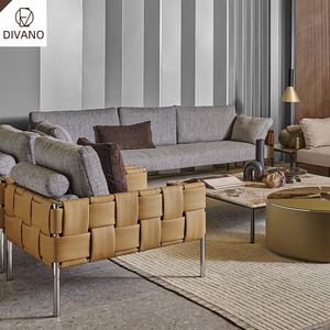 High Quality Whole House Furniture Factory Outlet Italian Modern Living Room Furniture Luxury Set DV-RATIO-502-TURRIS Modern Liv - Product Image 1