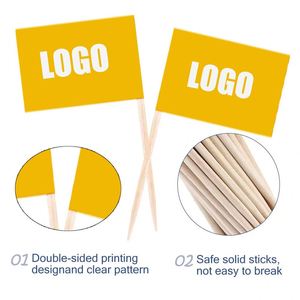 2026 OEM Custom Package Country Flag Toothpicks Small <b>Mini</b> Spanish Cupcake Toppers Stick Flags Decorations Toothpick Flags - Product Image 4