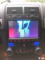 Cadre de navigation automobile pour Touareg (écran horizontal 9 pouces, GPS multimédia pour lecteur radio, système de positionnement, aide au recul)