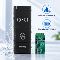 Lecteur de cartes RFID sans fil alimenté par batterie, IP65, 433 MHz, 13,56 MHz, lecteur Wiegand pour contrôleurs ZKTeco Hikvision