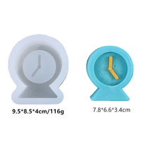 Moule en silicone pas cher, populaire, classique, rétro, en forme d'horloge 3D pour la fabrication artisanale de bougies, de savons et d'ornements en cire.