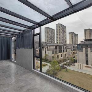 カスタムベランダウィンターガーデン価格プレハブアルミ二重ガラスサンルーム屋外ソラリウム温室サプライヤー - Product Image 4