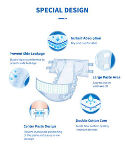 Оптовая продажа, брюки-подгузники унисекс для взрослых, супертолстые дышащие трусики для мужчин и женщин, для пожилых мужчин и женщин, японский САП - Product Image 2