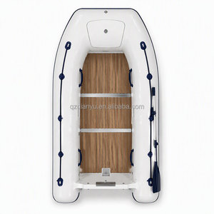 Bote Inflable Personalizado con Logotipo, <span class=keywords><strong>Balsa</strong></span> de PVC Resistente con Espejo de Proa de Acero Inoxidable y Piso Metálico para Pesca, Rescate, Lago, Río, OEM - Product Image 4