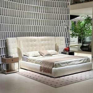 Nouveau <span class=keywords><strong>lit</strong></span> moderne design avec grande tête de <span class=keywords><strong>lit</strong></span> réglable <span class=keywords><strong>Lit</strong></span> en tissu crème populaire avec cadre de <span class=keywords><strong>lit</strong></span> king italien luxueux et léger - Product Image 6