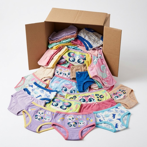 Liquidación de Ropa Interior Infantil, Calzoncillos Tipo Bóxer con Estampados de Sirena, Estrella, Unicornio y Dibujos Animados, Tallas Surtidas para Niños y Niñas, Lote al por Mayor - Product Image 1