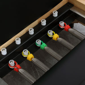 Reformer Pilates <span class=keywords><strong>Pliant</strong></span> en Bois de Haute Qualité pour la Maison, le Studio ou la Salle de Sport – <span class=keywords><strong>Lit</strong></span> de Fitness pour le Renforcement du Corps avec Emballage en Bois de Chêne - Product Image 5