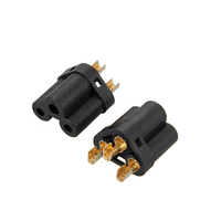 Connecteur à sertir QQX C5 en laiton à 3 broches pour câble d'alimentation Mickey Mouse, noyau interne pour adaptateur de chargeur d'ordinateur portable