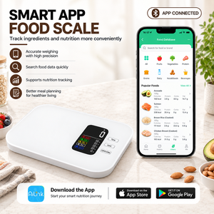 เครื่องชั่งอาหารดิจิทั<span class=keywords><strong>ล</strong></span>สำหรับการ<span class=keywords><strong>น</strong></span>ับ<span class=keywords><strong>แค</strong></span><span class=keywords><strong>ล</strong></span>อรี่และการติดตาม<span class=keywords><strong>อาหาร</strong></span> ชั่ง<span class=keywords><strong>น</strong></span>้ำหนักได้แม่<span class=keywords><strong>น</strong></span>ยำระดับกรัมสำหรับครัว - Product Image 2