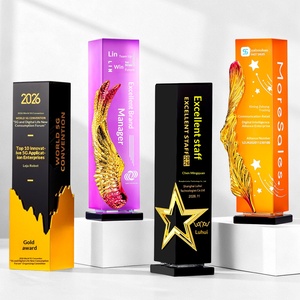 Trofeo <span class=keywords><strong>de</strong></span> Cristal Nuevo 2026, Hecho a Medida, <span class=keywords><strong>de</strong></span> Alta Gama, para Personal Destacado, Trofeo Anual <span class=keywords><strong>de</strong></span> Baloncesto y Billar, Grabado con Arenado - Product Image 1