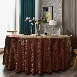 2026 Luxury Round <b>Tablecloth</b> Jacquard Floral <b>Wedding</b> Decoration Table Cloth Cover for Banquet - Product Image 6