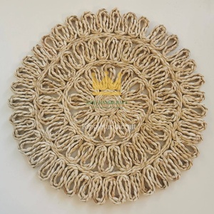 Napperon rond en jute naturel tissé à la main, idéal pour la décoration de table de cuisine, prix abordable, vente chaude - Product Image 6