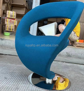 Nordic Creative <strong>Designer</strong> Modern Adjustable Leather Fabric <strong>Bar</strong> <strong>Stools</strong> With <strong>Backs</strong> - Product Image 4