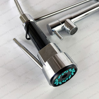 Robinet mélangeur de cuisine moderne en laiton chromé avec cartouche céramique polie à ressort, eau chaude et froide, 3 ans de garantie MCBKRPDIO