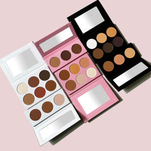Paleta de contorno mineral prensado de larga duración con logotipo, Etiqueta Privada, maquillaje, colorete, resaltador y polvo facial - Product Image 2