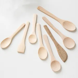 Engrave Logo Lacquerless Wax Free spoon measuring small seasoning Ice cream honey spice tiny powder salt mini spoon scoop