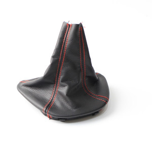 Housse de levier de vitesses en cuir Mercedes Benz W639 Vito avec surpiqûres rouges 2003-2010 - Product Image 3