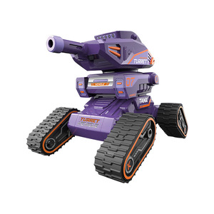 Véhicule télécommandé chenillé lanceur d'eau pour enfants, jouet de combat électrique prêt à l'emploi pour intérieur et extérieur - Product Image 1