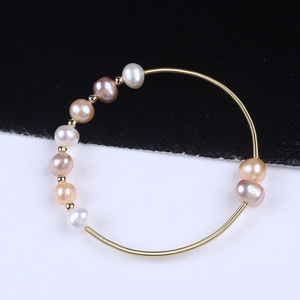 Bracelet en perles d'eau douce de style coréen, design tendance, cadeau d'anniversaire de Zhuji - Product Image 2