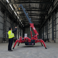 Guindaste Aranha RST L-710 de 14 Toneladas, Profissional, a Diesel, Telescópico, com Lança Extensível para Projetos de Construção de Grande Escala