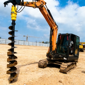 <span class=keywords><strong>Mini</strong></span>-excavatrice avec tarière pour le forage de la terre, avec longueur et diamètre de tige de forage personnalisables - Product Image 3