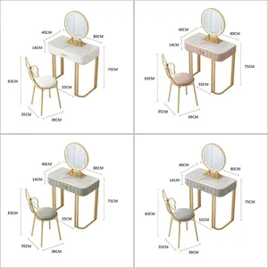 Высококачественные металлические стулья для туалетного столика