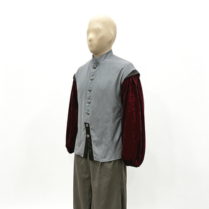 Costume da Contadino Medievale Rinascimentale per Uomo, Camicia con Maniche a Sbuffo e Pantaloni per Spettacoli Teatrali e Rievocazioni Storiche - Product Image 4