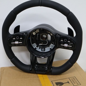 Volant <span class=keywords><strong>sport</strong></span> en cuir noir pour Mercedes Benz AMG CLS GLE GLC GLS W204 W212 W166 E300 - Product Image 1