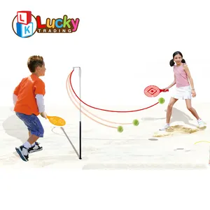 Speelgoed 2023 Draagbare Kinderen Baby Tennis Training Tetherball Apparatuur Swing Bal Met Racket